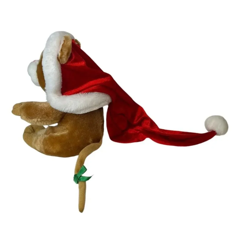 Vtg New Adventures Christmas Cat Plush Reads Twas The Night Before Christmas 10